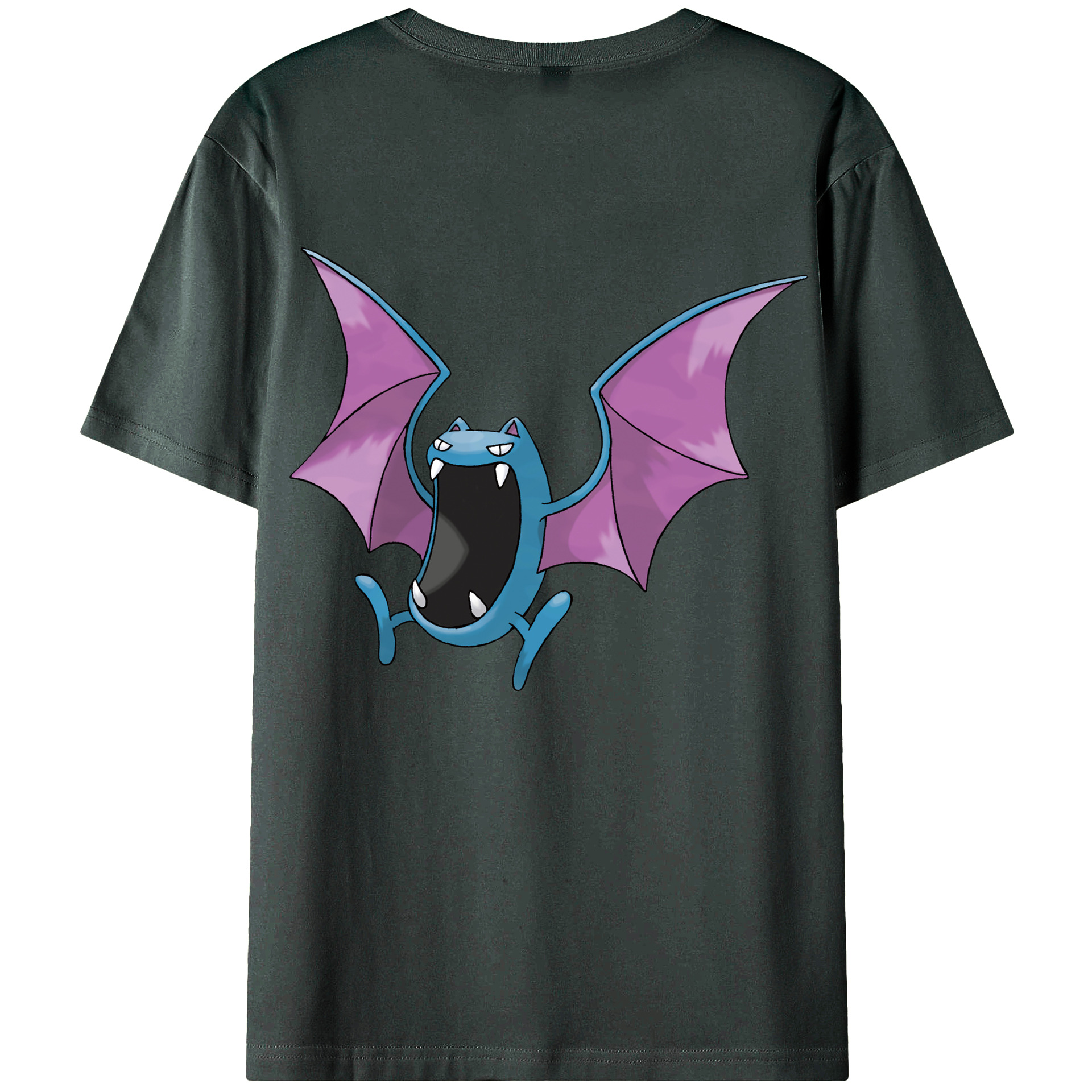 （画像用） ポケットモンスター Pokémon 綿100％ メンズ半袖Tシャツ（バックプリント） 通気性
